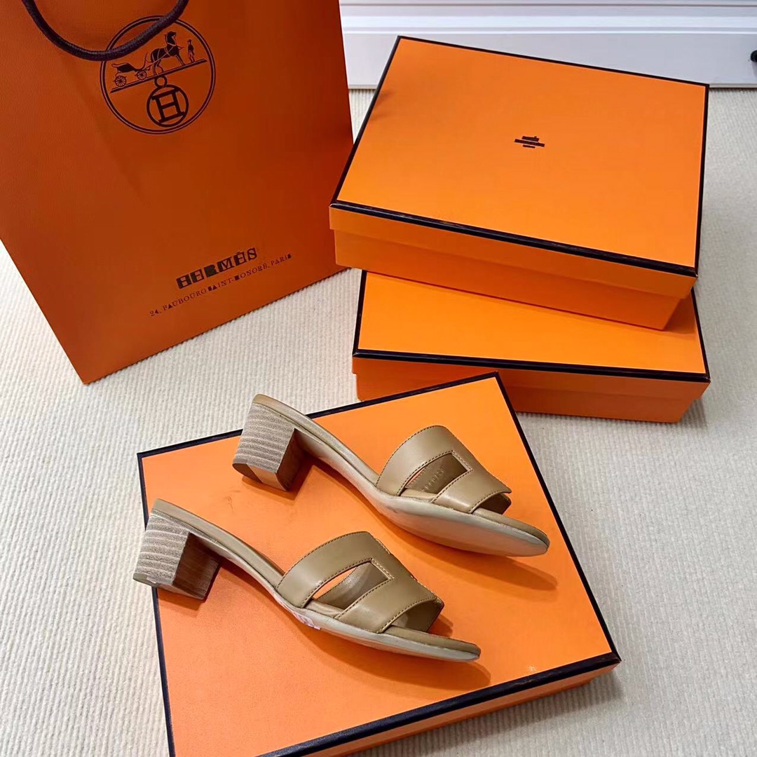 에르메스 올수공 오아시스 슬리퍼 샌들 스위프트 34